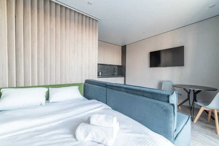 Short-term studio apartment at 25 Brilevskaya Str., Minsk