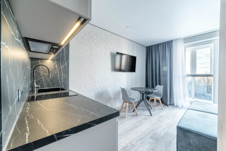 Short-term studio apartment at 25 Brilevskaya Str., Minsk