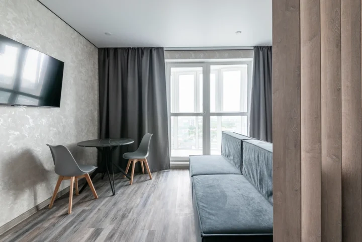 Интерьер квартиры-студии на сутки по адресу: Минск, Брилевская, 29