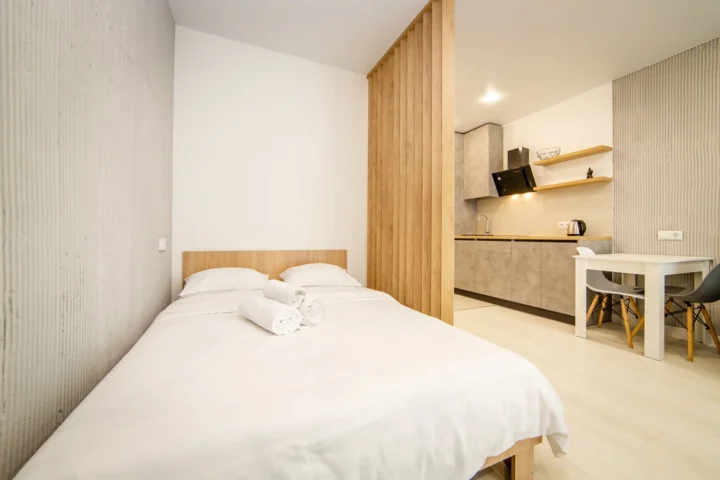 Short-term studio apartment at 33 Brilevskaya Str., Minsk