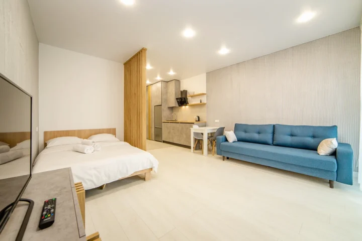Short-term studio apartment at 33 Brilevskaya Str., Minsk