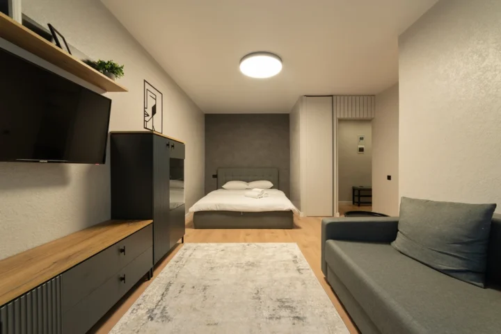 Интерьер 1-комнатной квартиры на сутки по адресу: Минск, ул. Дорошевича, 4