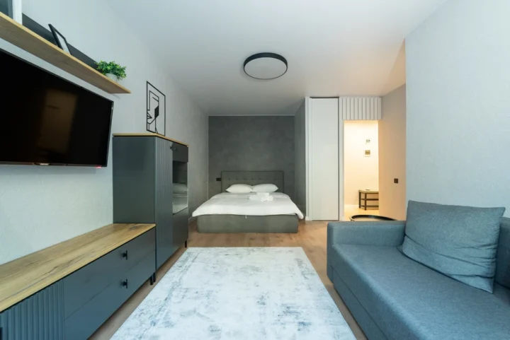 Интерьер 1-комнатной квартиры на сутки по адресу: Минск, ул. Дорошевича, 4