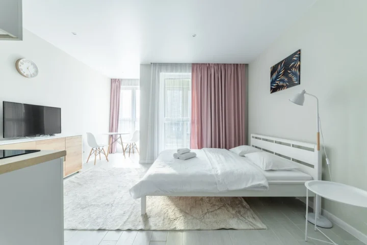 Short-term studio apartment at 19 Igorya Luchenka Str., Minsk