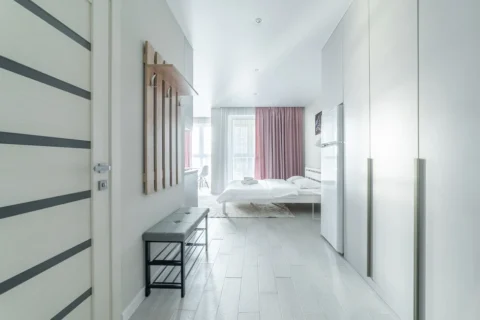 Short-term studio apartment at 19 Igorya Luchenka Str., Minsk