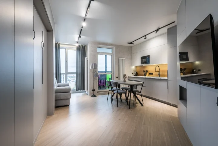 Интерьер квартиры-студии на сутки по адресу: Минск, ул. Михаила Савицкого, 37