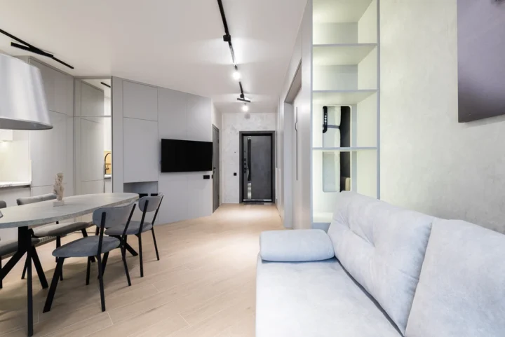 Интерьер квартиры-студии на сутки по адресу: Минск, ул. Михаила Савицкого, 37