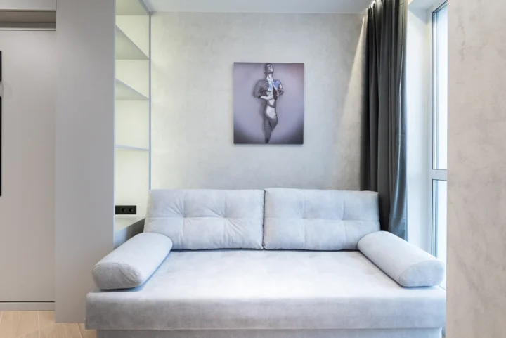 Интерьер квартиры-студии на сутки по адресу: Минск, ул. Михаила Савицкого, 37