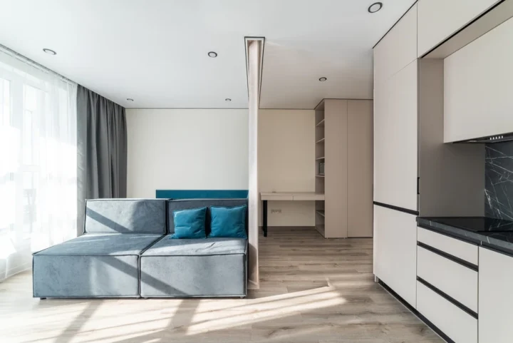 Short-term studio apartment at 20 Nikoly Tesly Str., Minsk