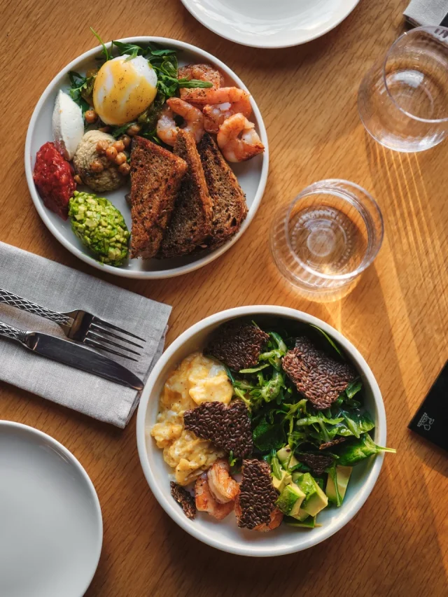 Breakfast at The ODI restaurant and pastry in Minsk