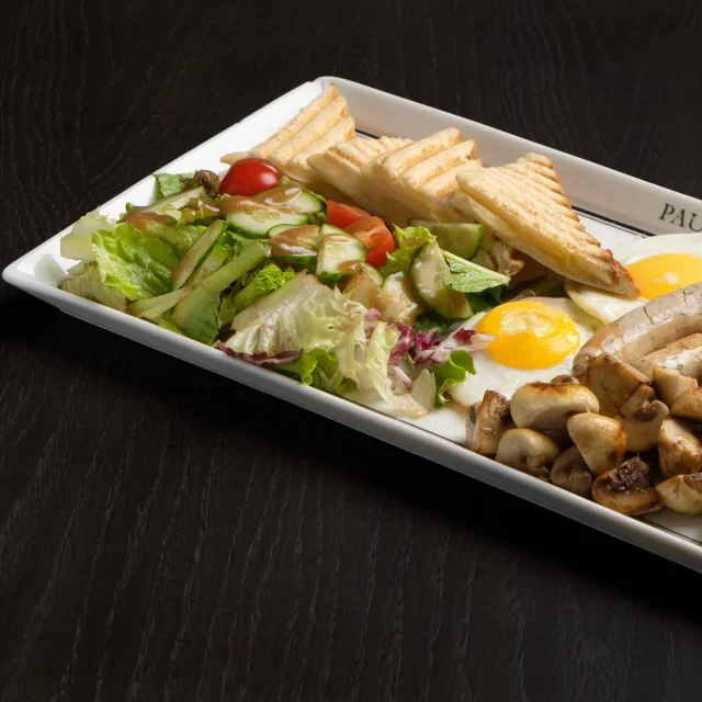 Breakfast at Paul bakery in Minsk