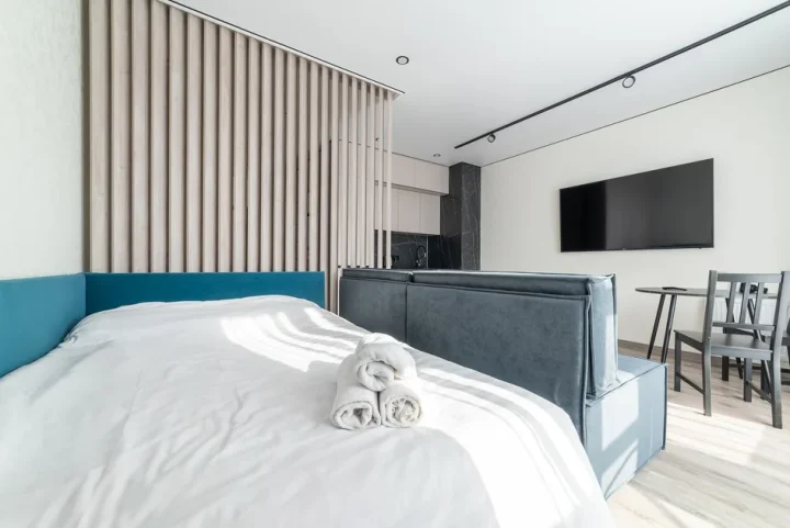 Short-term studio apartment at 20 Nikoly Tesly Str., Minsk