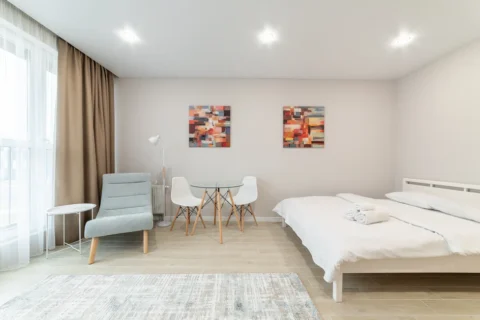 Short-term studio apartment at 20 Nikoly Tesly Str., Minsk